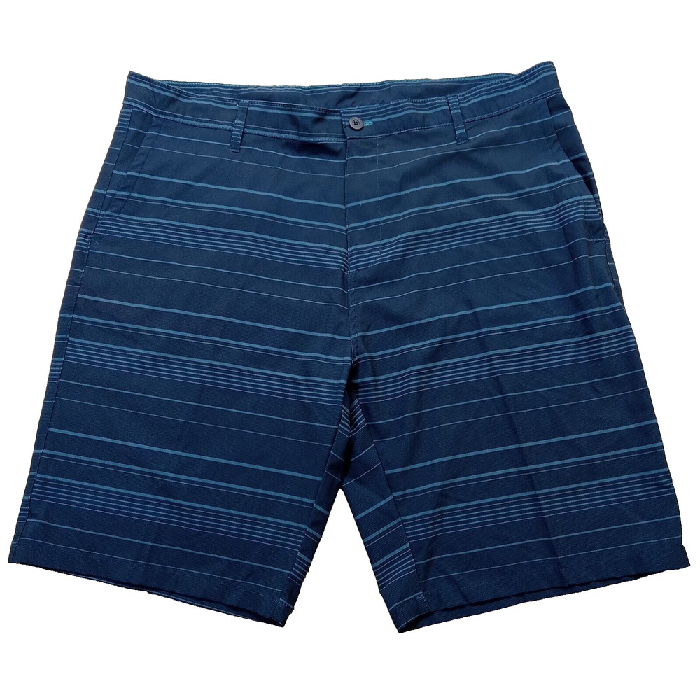 Tapa Threads Shorts 40 Men's Hawaiian Swimwear Board Beach Surfing Blue Striped